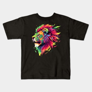 colorful lion Kids T-Shirt